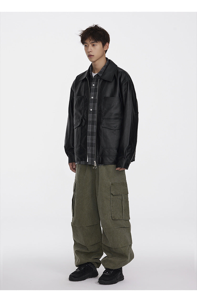 Retro PU Leather Jacket