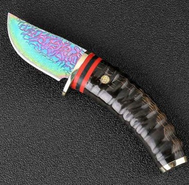 High quality hunting forged Damascus knife