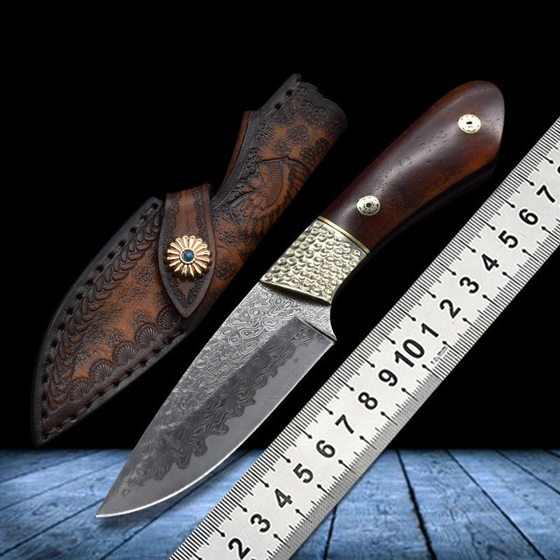 Damascus Steel Camping Hunting Knife