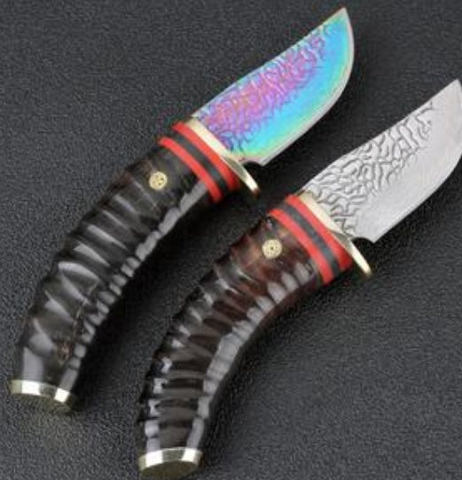 High quality hunting forged Damascus knife