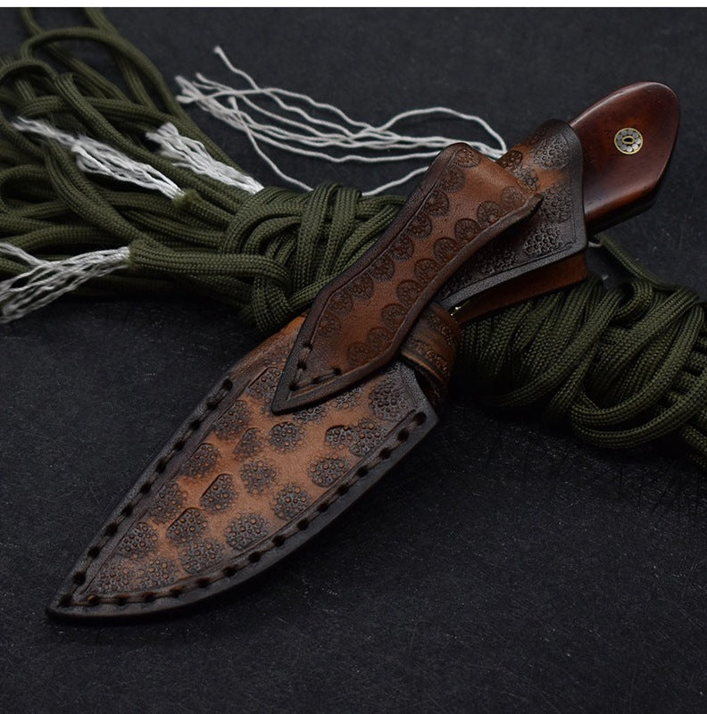 Damascus Steel Camping Hunting Knife