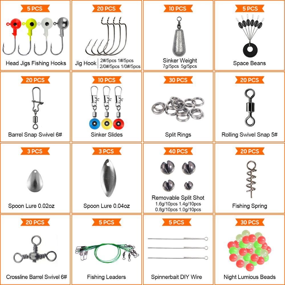 246 Pieces Set Fishing Accessories Bait