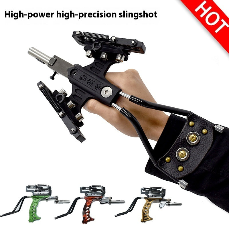 Stainless Steel Powerful Dual-use Slingshot