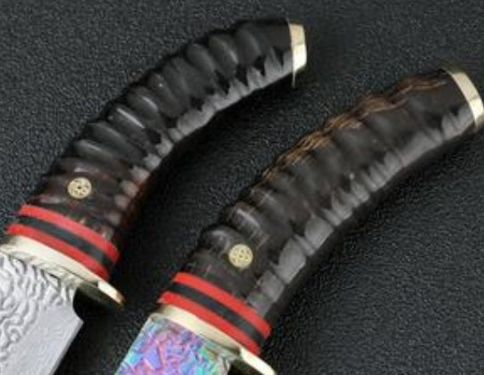 High quality hunting forged Damascus knife