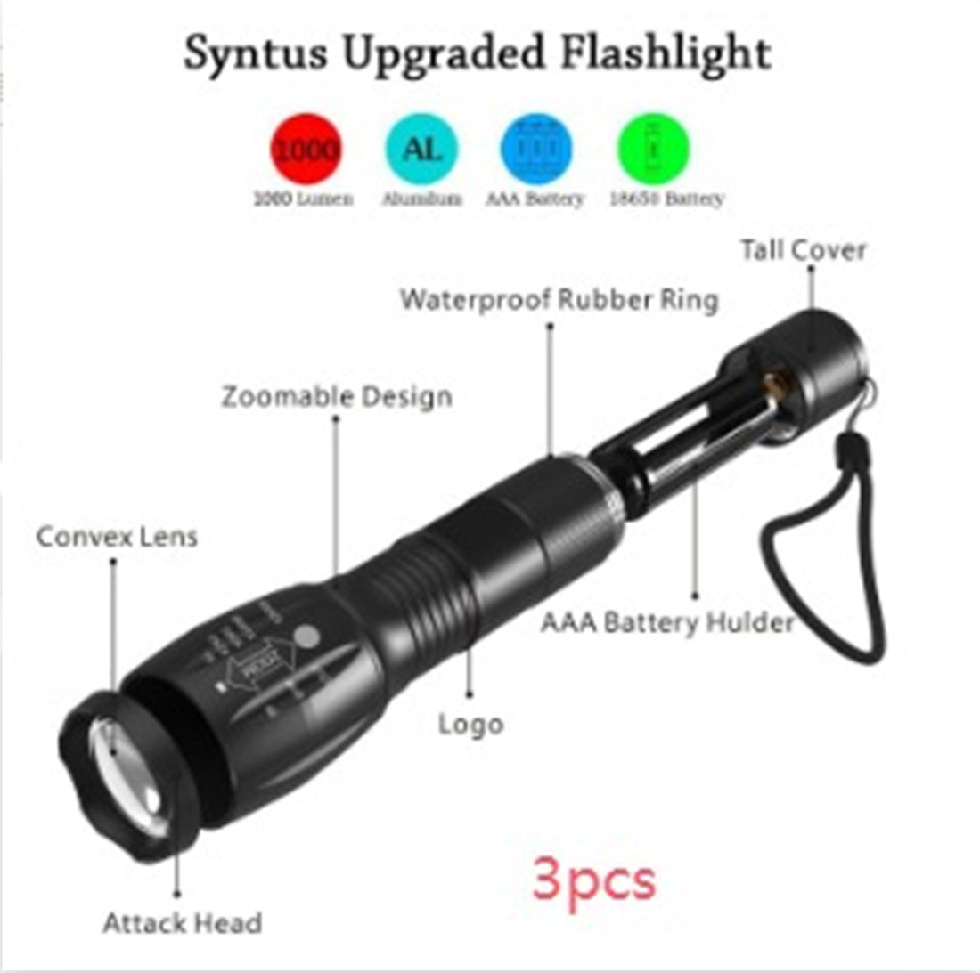 Portable Mini Hunting Flashlight