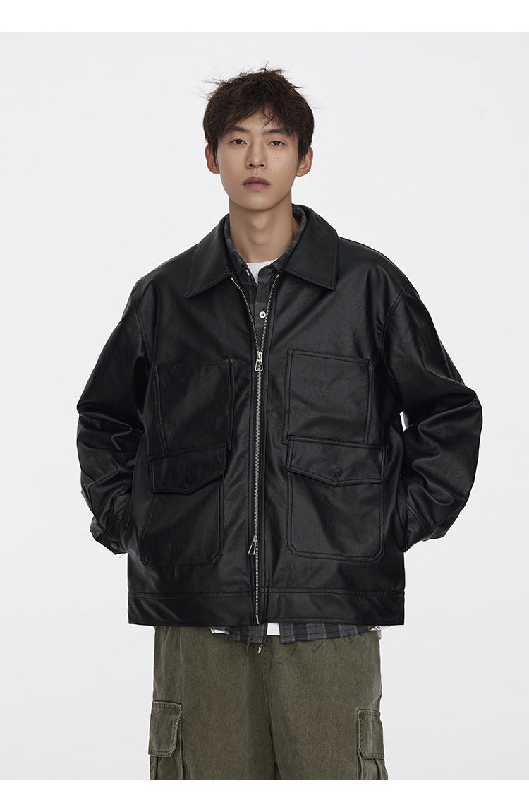 Retro PU Leather Jacket