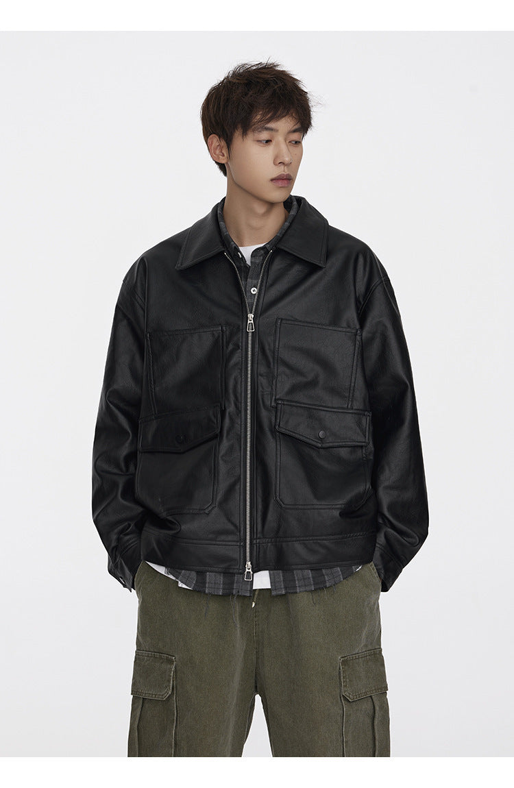 Retro PU Leather Jacket