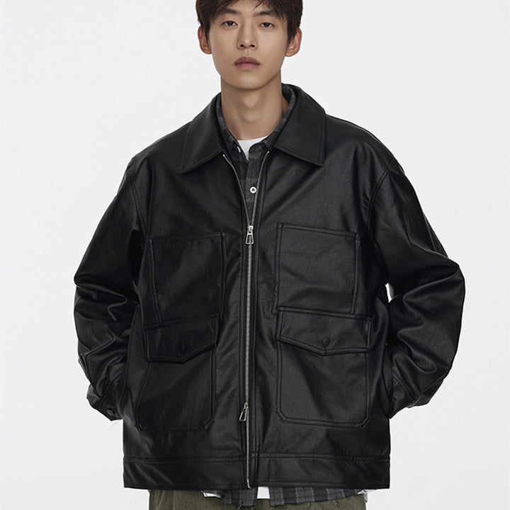 Retro PU Leather Jacket