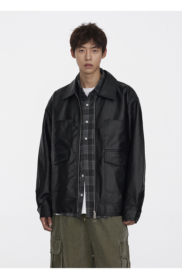 Retro PU Leather Jacket